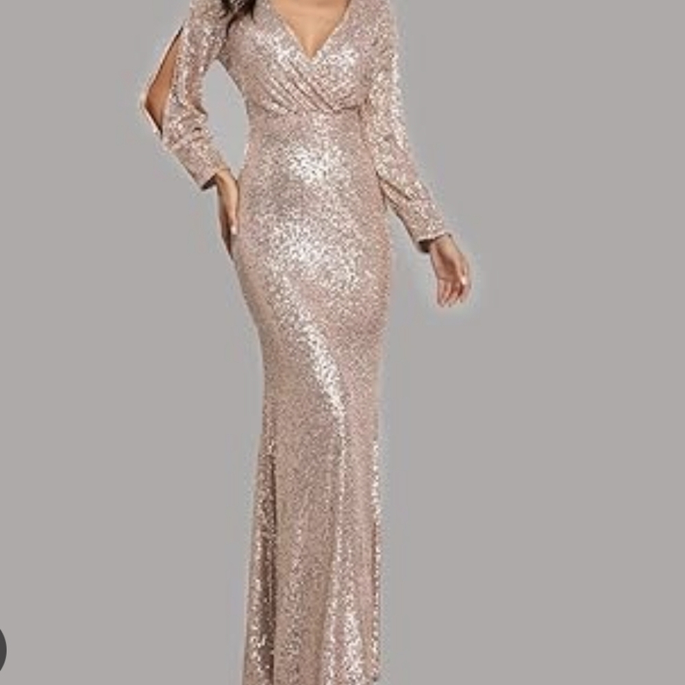 NWT Champane Dress Sparkle Holiday Dress Large